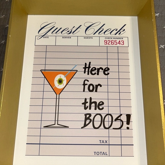 Gold Framed Halloween Wall Art - Picture 3 of 4